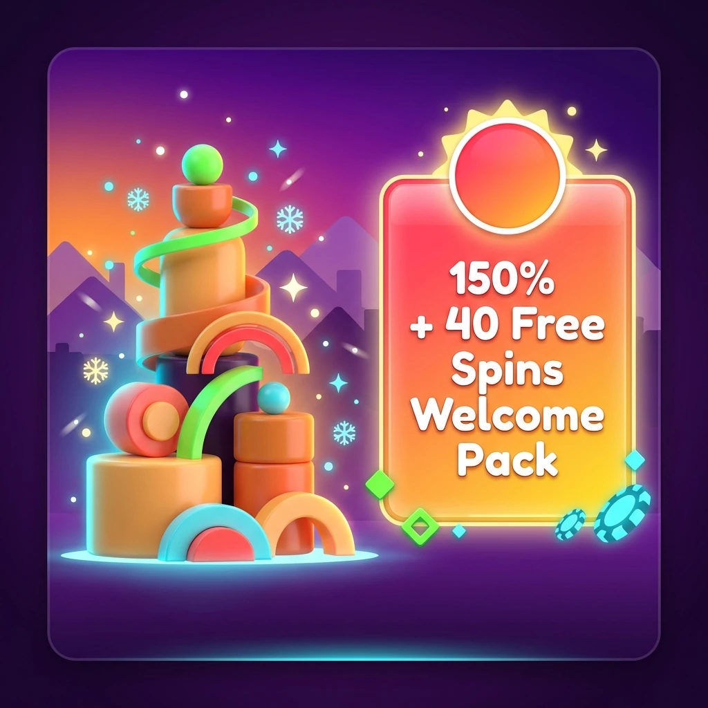 Free spins promo banner on a mobile phone showing pokies and crypto icons